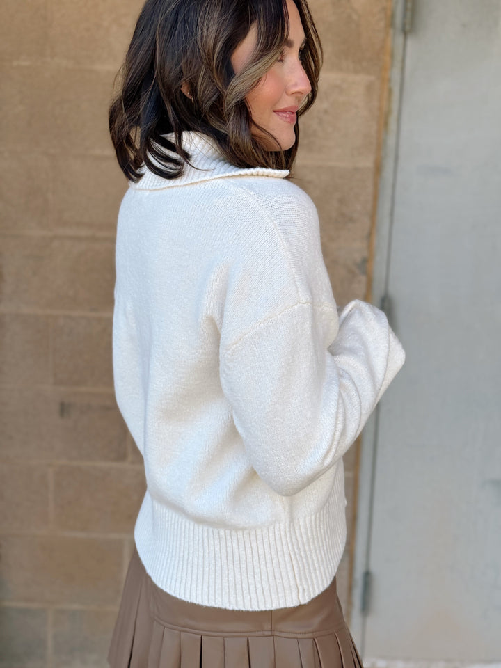 Free People | Trading Up Polo - Ivory