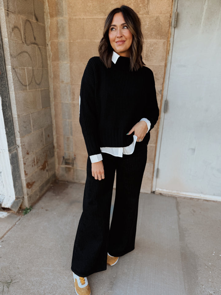 Kerri Rosenthal | Marlow Imperfect Heart Sweater - Black