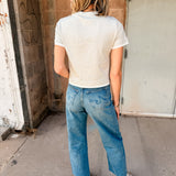 Good American | The Layered Tee - Vintage Grey