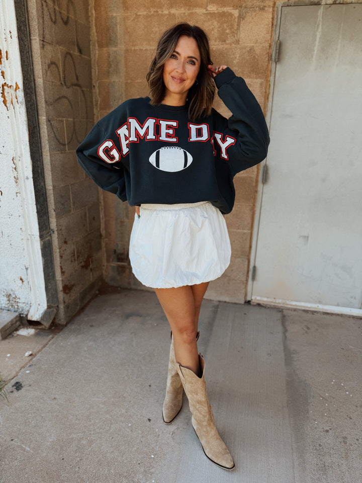 Daydreamer | Game Day Crew Sweatshirt - Vintage Black