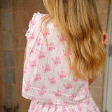 J. Marie Collections | The Hallie Skort Set - Pink Floral Ruffles
