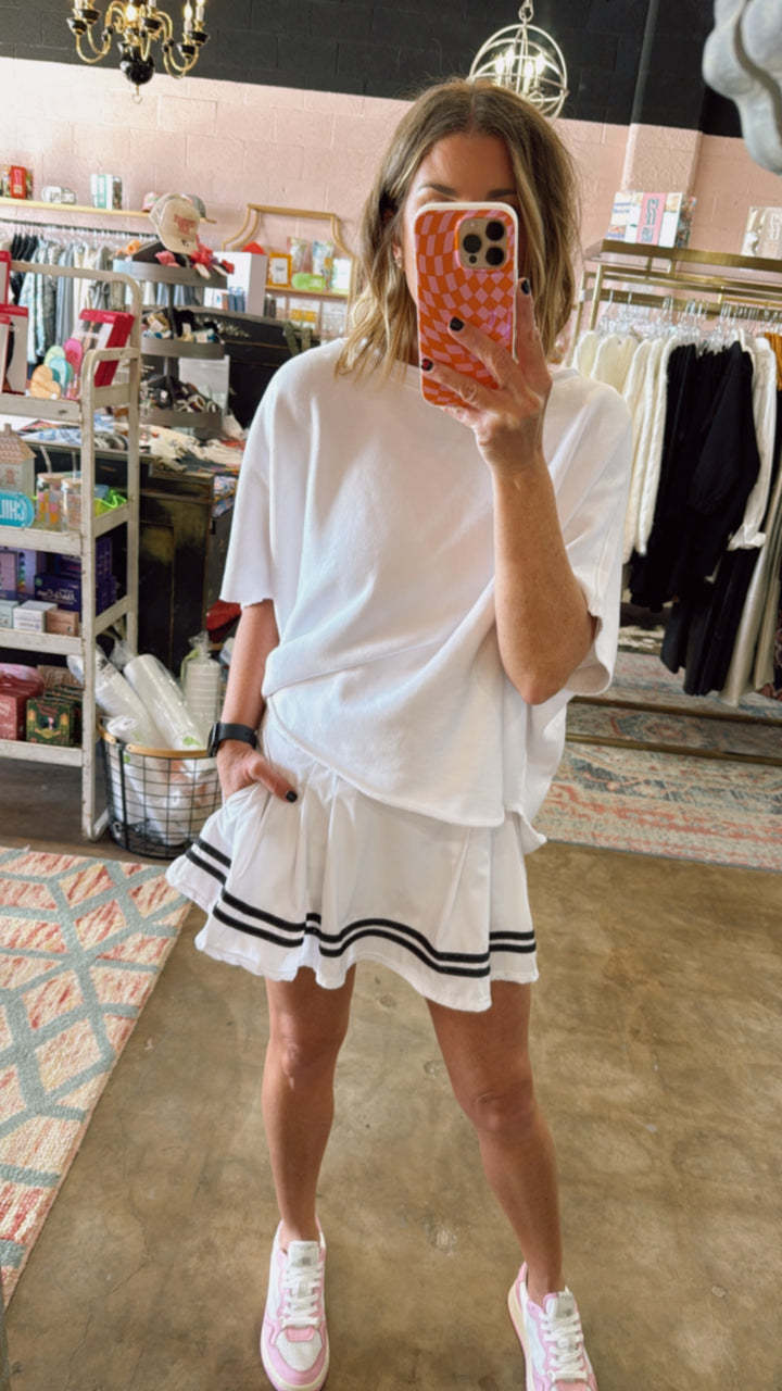 The Bubble | Monroe Skirt Solid- White