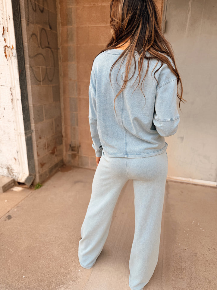 Z Supply | Hunter Knit Denim Pant - Ocean Air Indigo