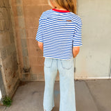 Pistola | Mae Cropped Tee - Maritime Red