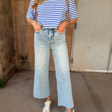 Pistola | Lana Crop High Rise Ultra Wide Leg - Sun Kissed Vintage