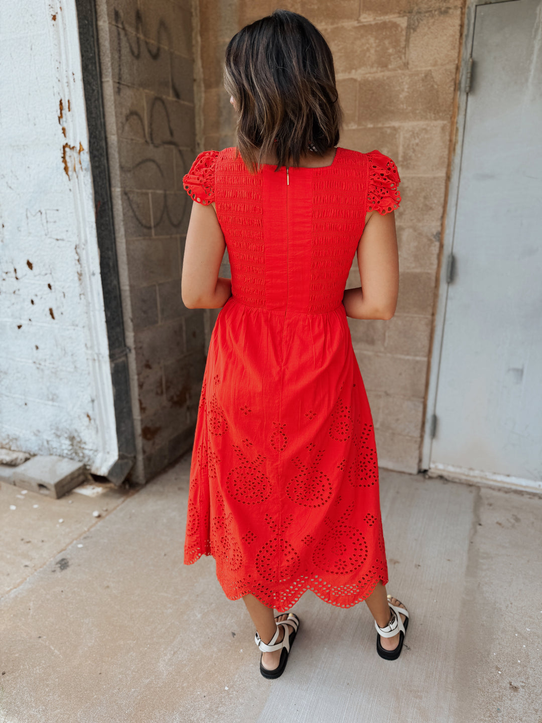 Cleobella | Kiki Midi Dress - Poppy Red