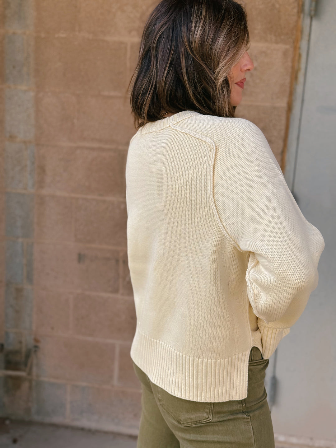 Free People | Spring Street Pullover- Banana Cream