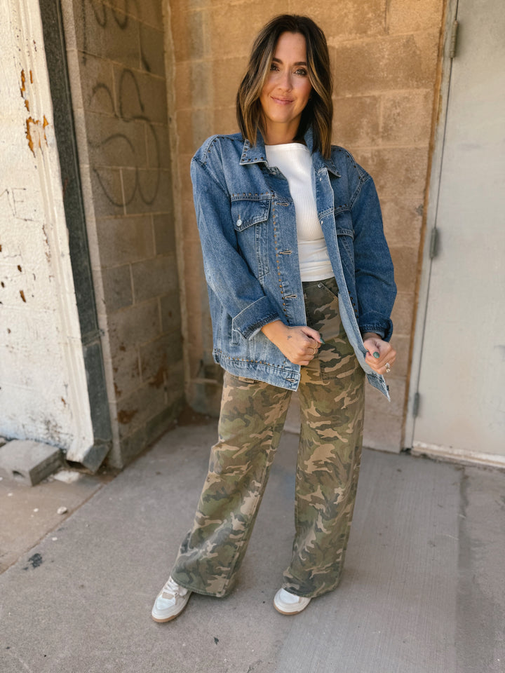 Beau Boyfriend Jacket - Vintage Blue