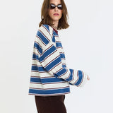 Daze | Salinas Easy Long Sleeve Tee -  Cove Stripe