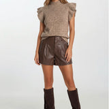 Sincerely Ours | Modern Tailor Shorts - Chocolate