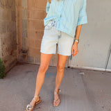Habitual | Kenni Baggy Studded Short - Glacier