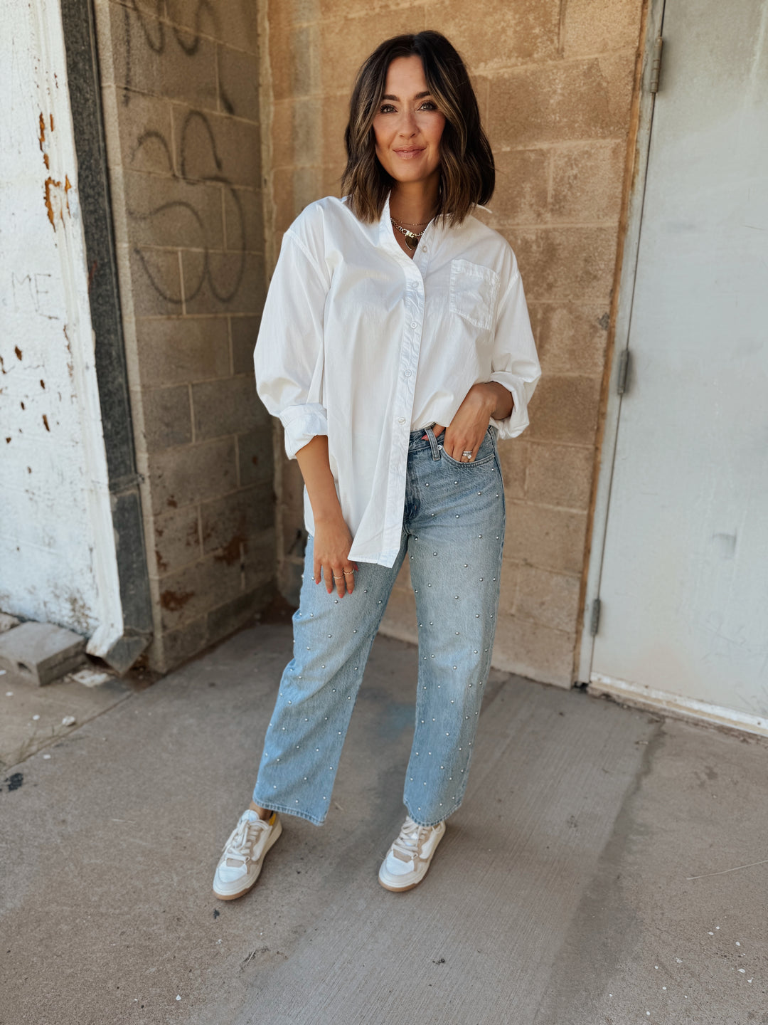 Pistola | Lexi Mid Rise Bowed Straight - Aries