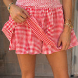 J. Marie | The Myles Dress - Red Gingham Romper