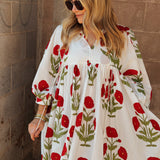 Maison Marigold - Taj Mini Dress - Red Flower