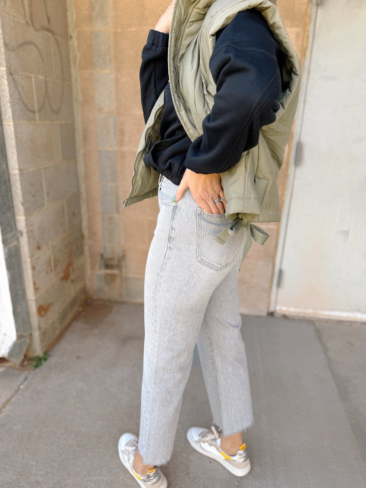 Pistola | Cassie Crop Super High Rise Straight - Enigma