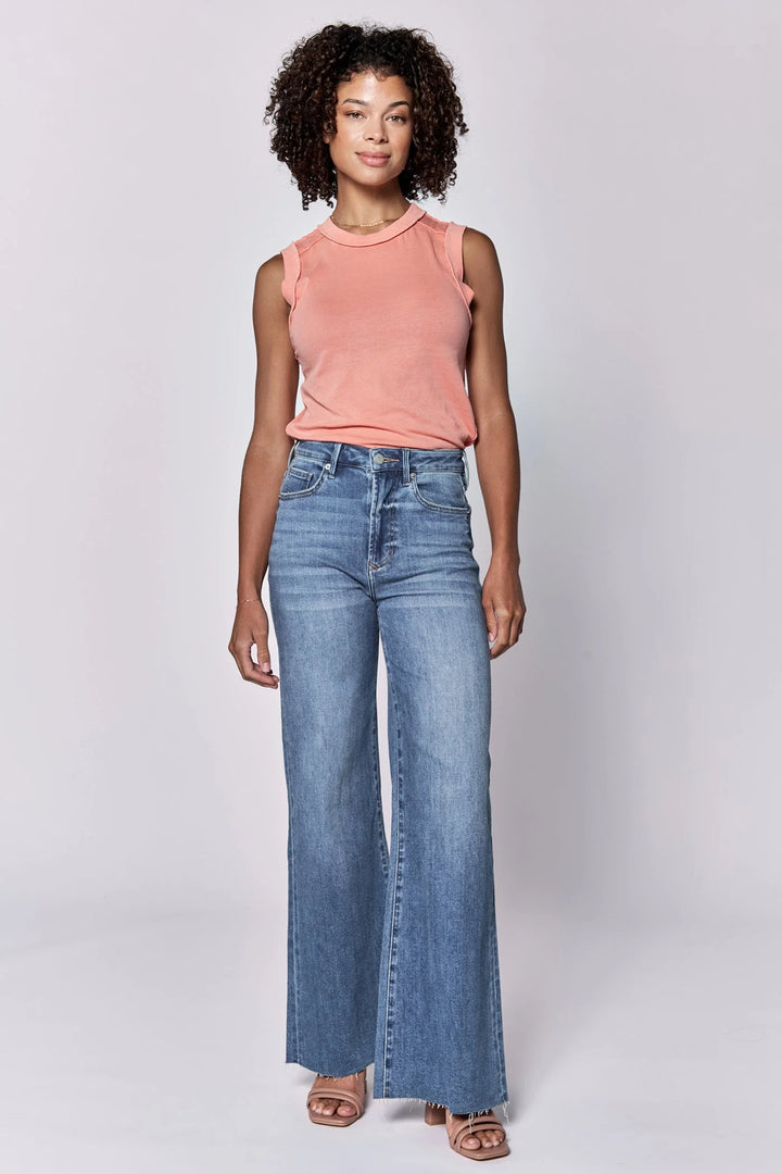 Dear John | Fiona Wide Leg Jean - Natal