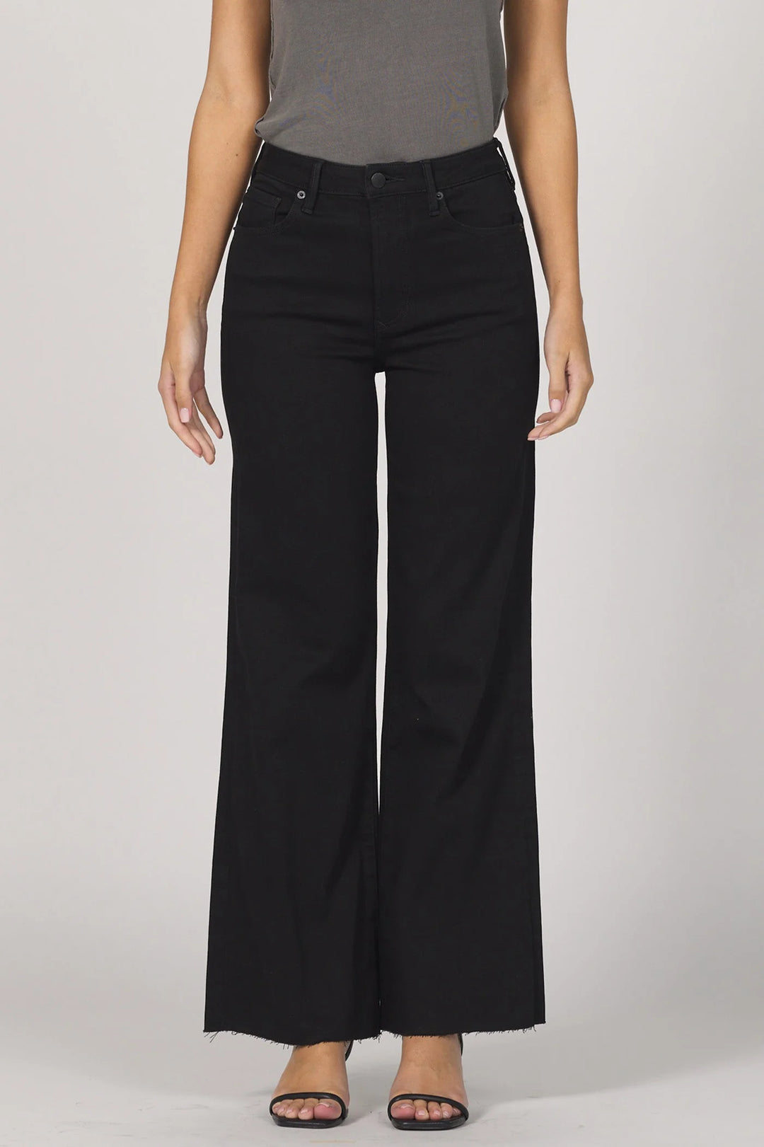 Dear John | Fiona Wide Leg Jean - Black Arrow