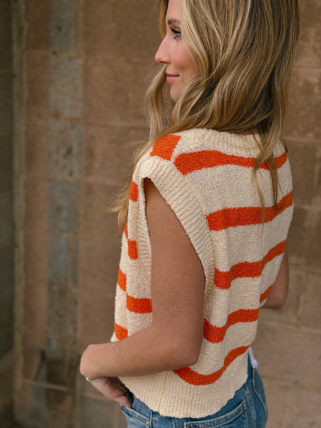 Newcomer Vest- Vanilla Orange