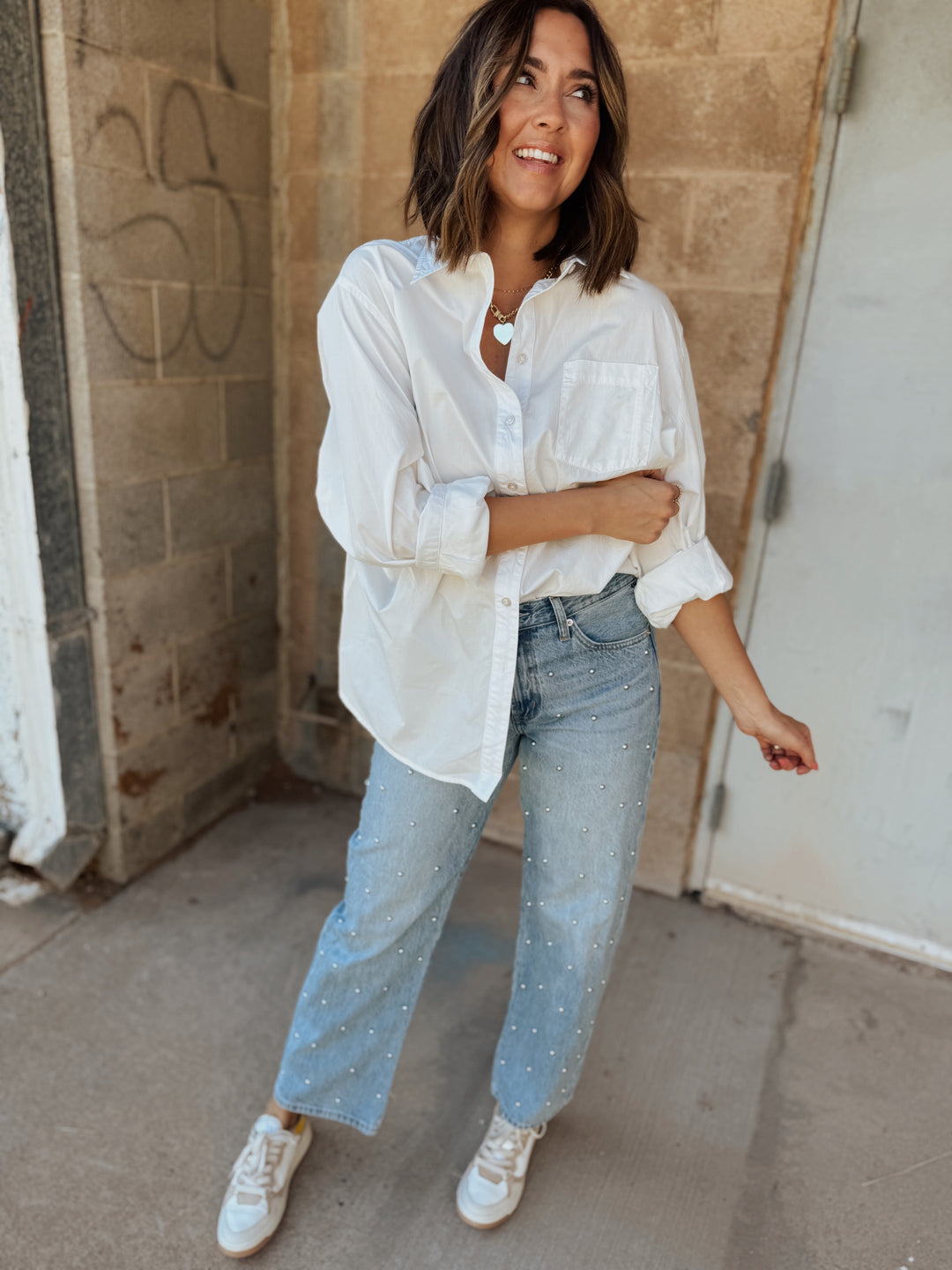 Free People | Sabine Tailored Shirt - Parchment