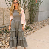 Kerri Rosenthal | Athena Tank Dress - Mid Grey
