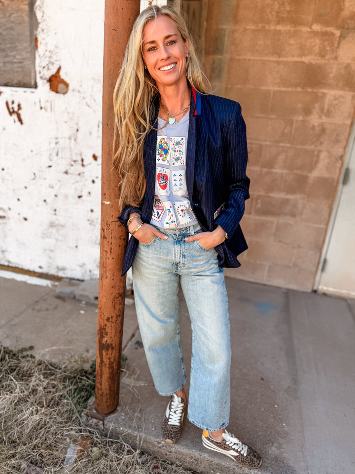 Kerri Rosenthal | Workday Love Brigade Blazer - Indigo Blue