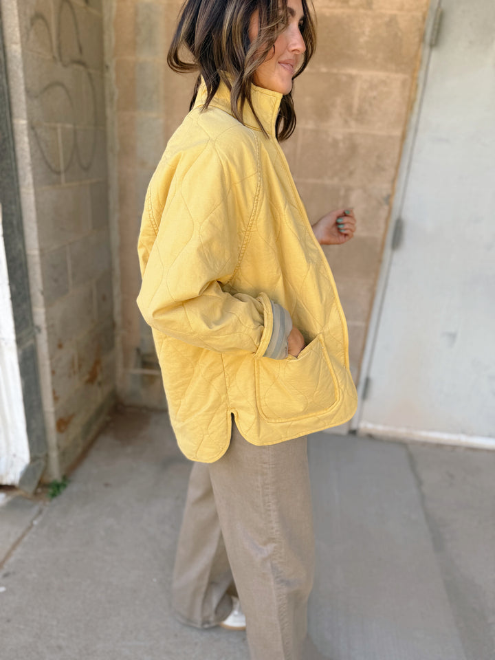 BLACK FRIDAY -Faherty | Sunwashed Quilted Jacket - Tuscan Sun