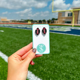 Beaded Football Studs | Various