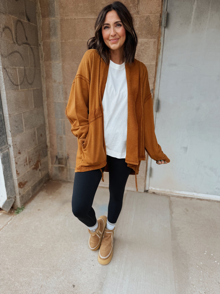 BLACK FRIDAY -Free People | Boothbay Sweatshirt - Chai Tea