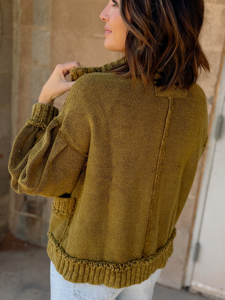 We The Free | Cute In this Cardi - Fir Green