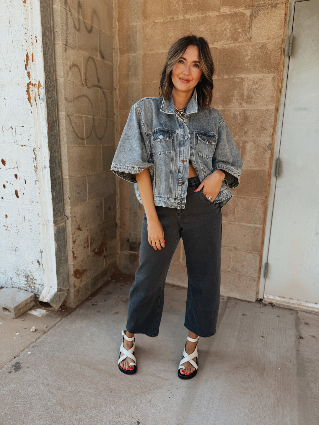 Lasso Baggy Fit Jean | Charcoal