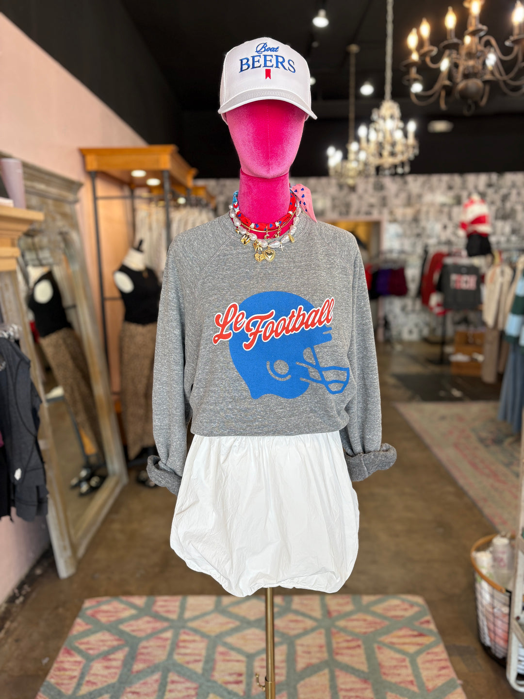 Briony Bubble Mini Skort - White