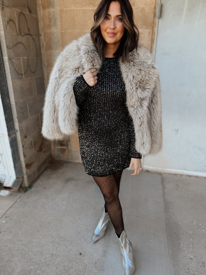 Z Supply | La Marca Sequin Mini Dress - Black