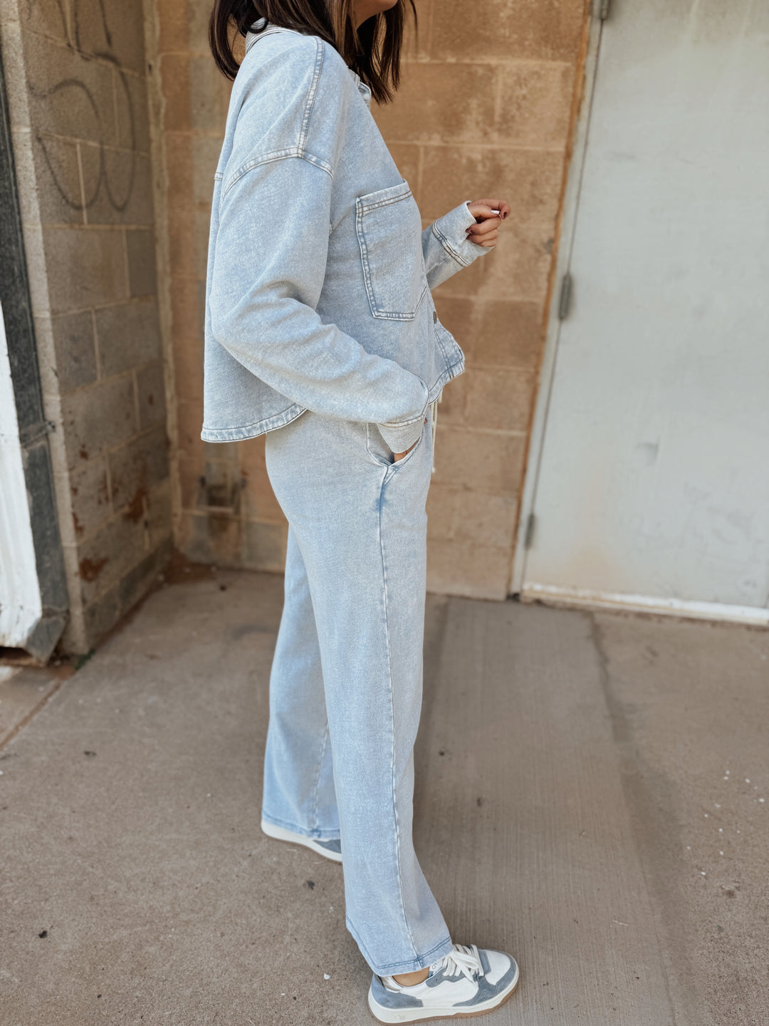 Z Supply | Hunter Knit Denim Pant -  Washed Indigo