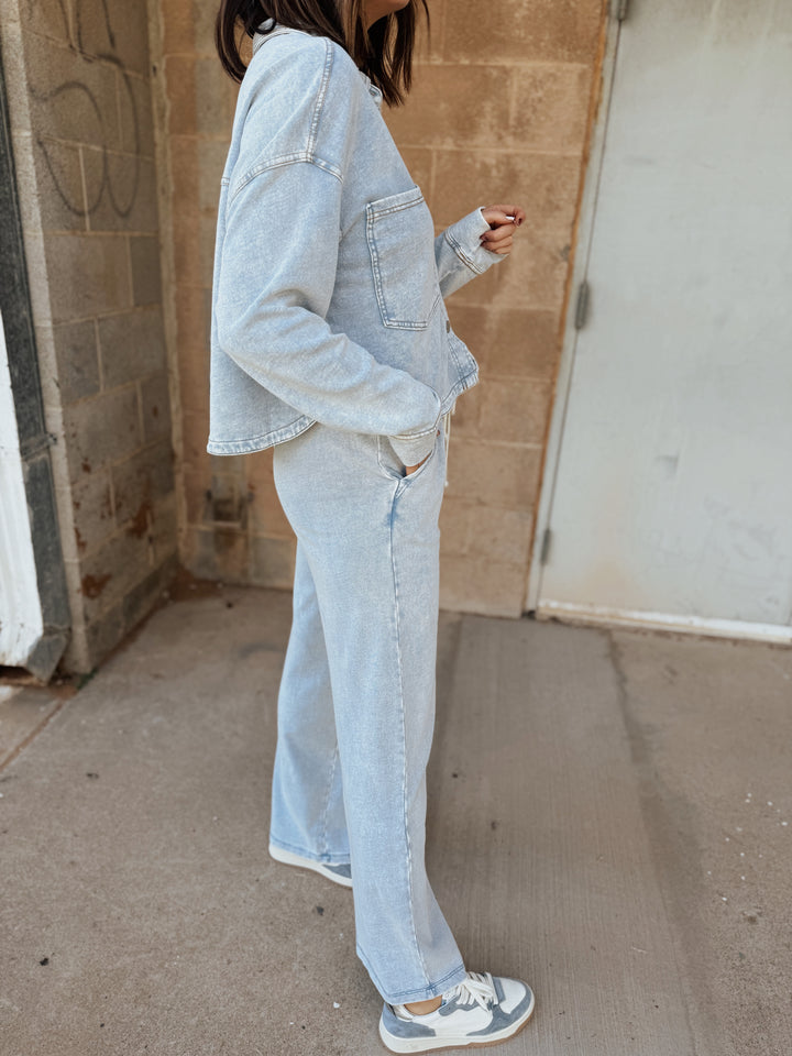 Z Supply | Hunter Knit Denim Pant -  Washed Indigo