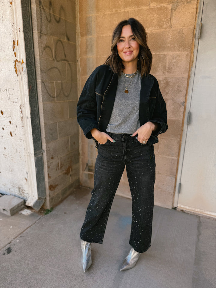 Perfect White Tee | Harley Boxy Crew - Heather Grey