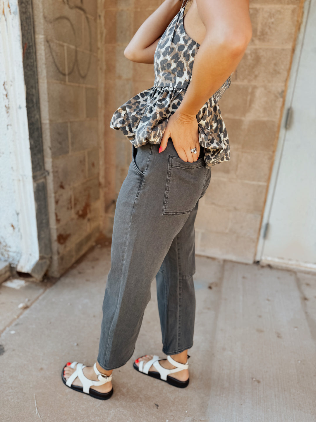 Lasso Baggy Fit Jean | Charcoal