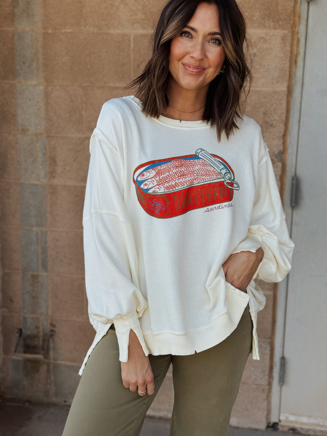 We The Free | Graphic Camden Pullover - Sardine Combo