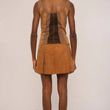 Love The Label | Lenora Top - Brown Panel Denim