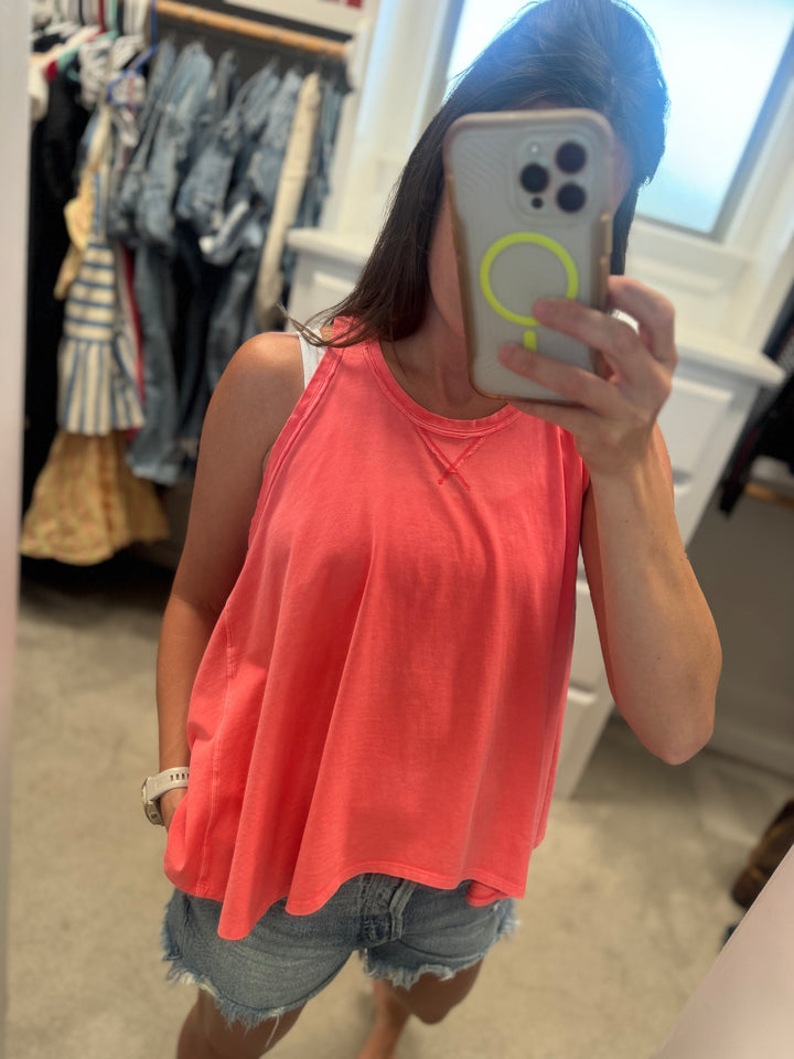 We The Free People  | Hialeah Tee- Radiant Watermelon