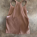 Knock Out Halter Top Seamless | Vintage Mocha