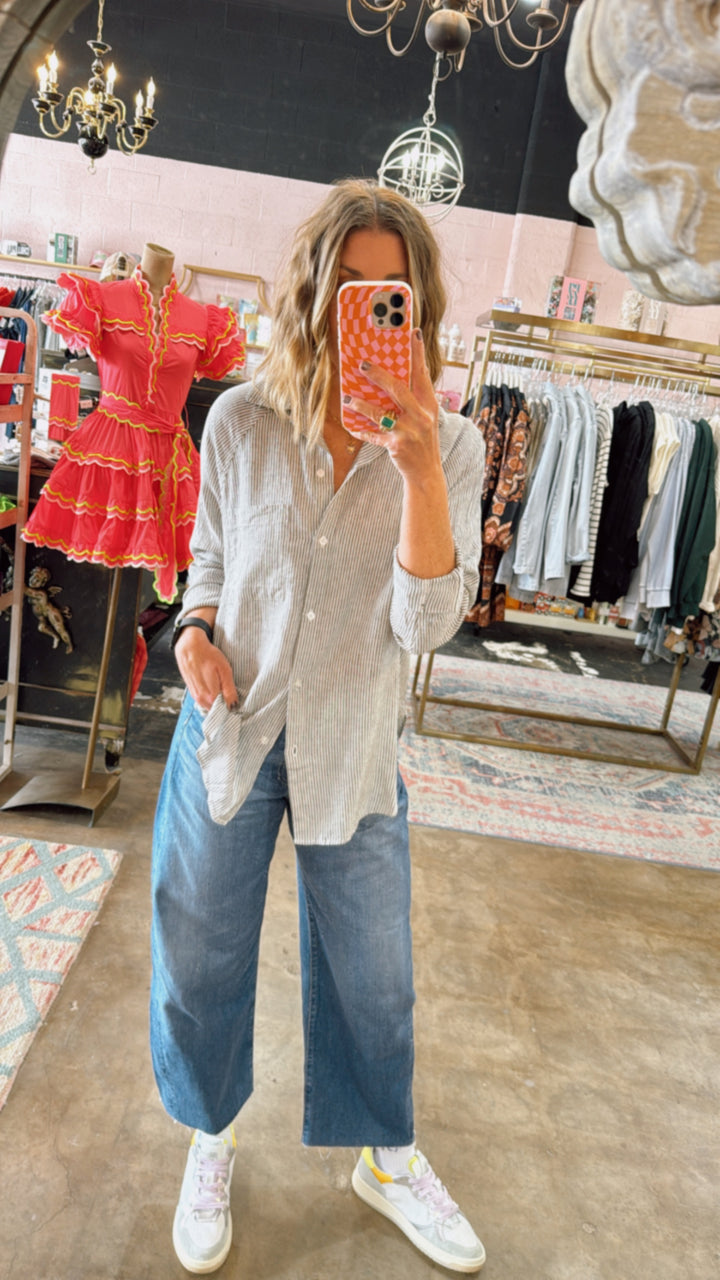 Z Supply | The Perfect Linen Top - Sea Salt