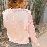 Kerri Rosenthal | Sienna Cardigan - Sugar Pink
