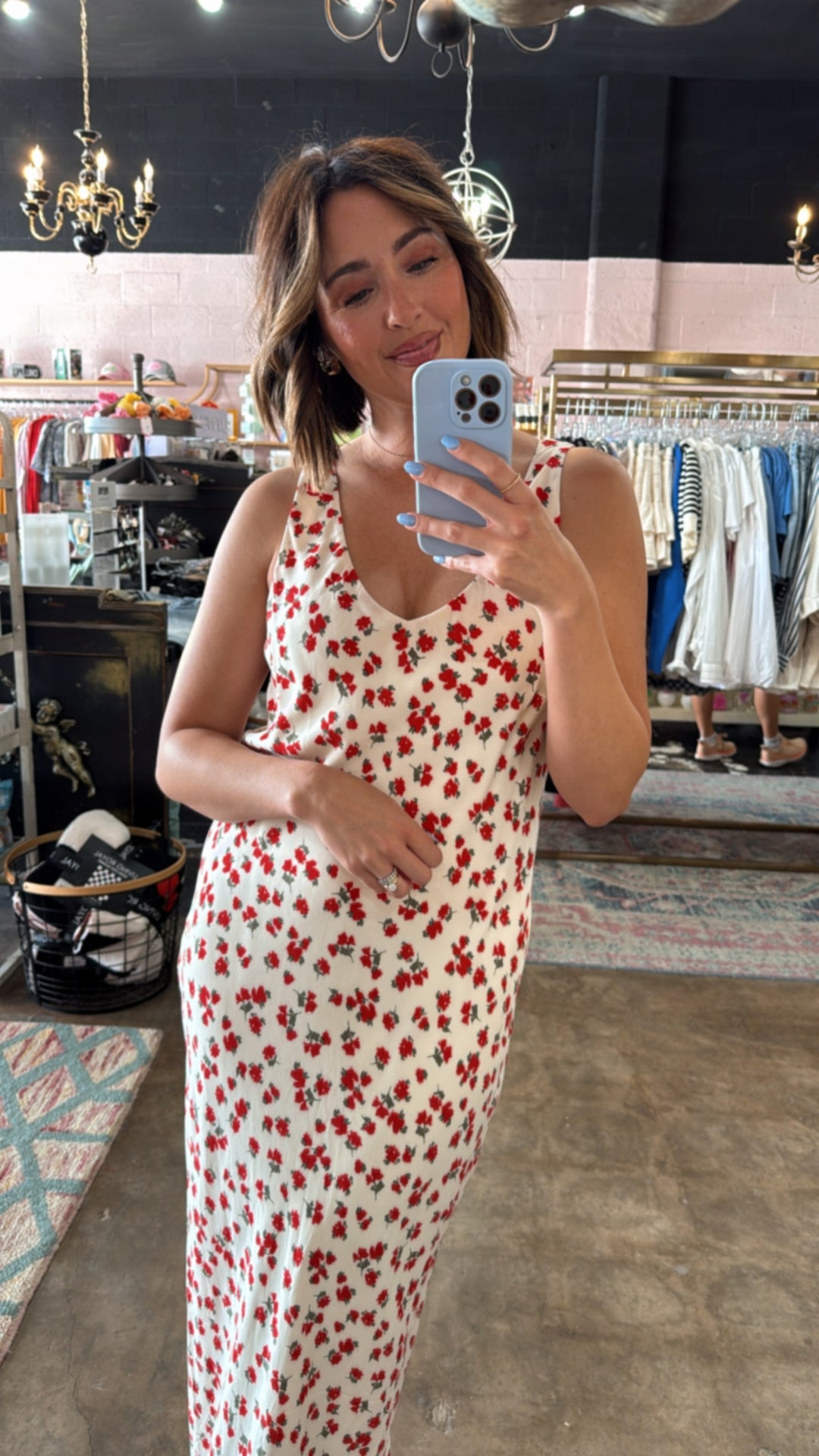Z Supply | Hana La Rosa Ditsy Maxi Dress- Sea Salt