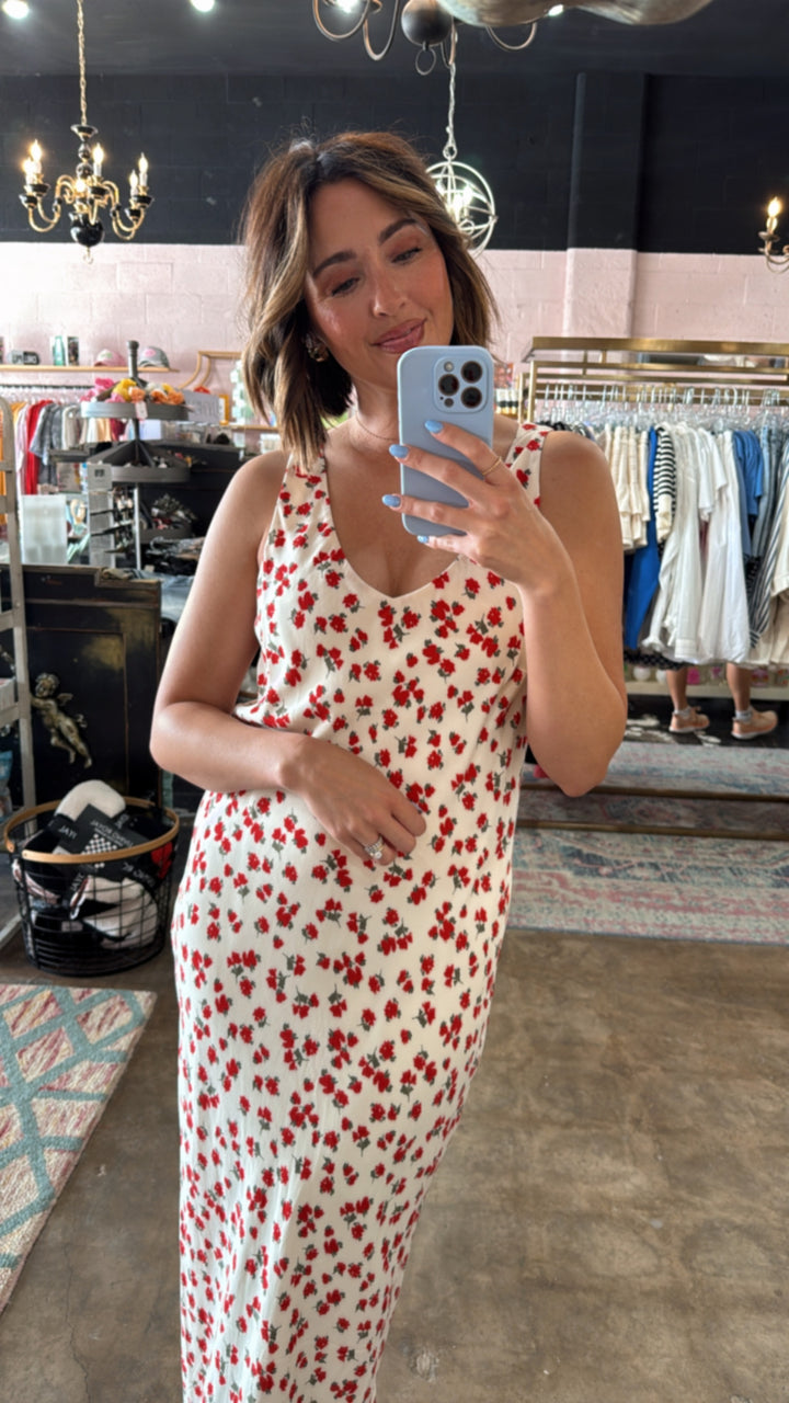 Z Supply | Hana La Rosa Ditsy Maxi Dress- Sea Salt