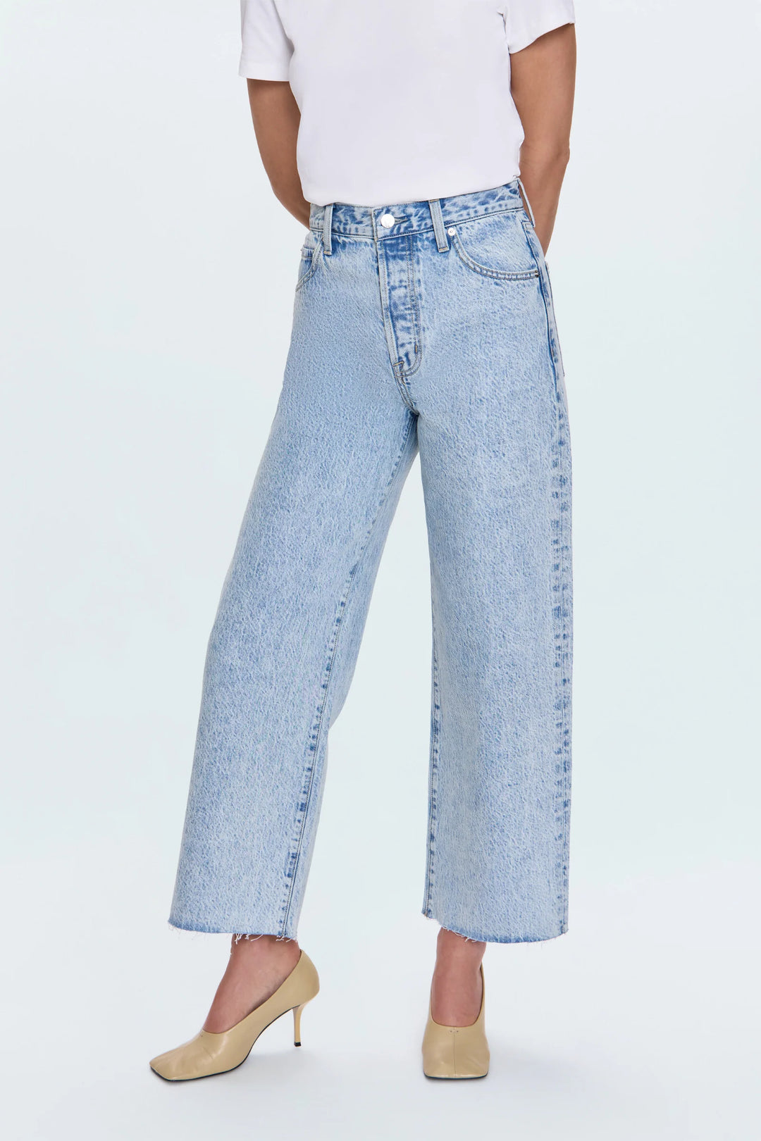 Pistola | Tate Crop High Rise Bowed Wide Leg - Modena