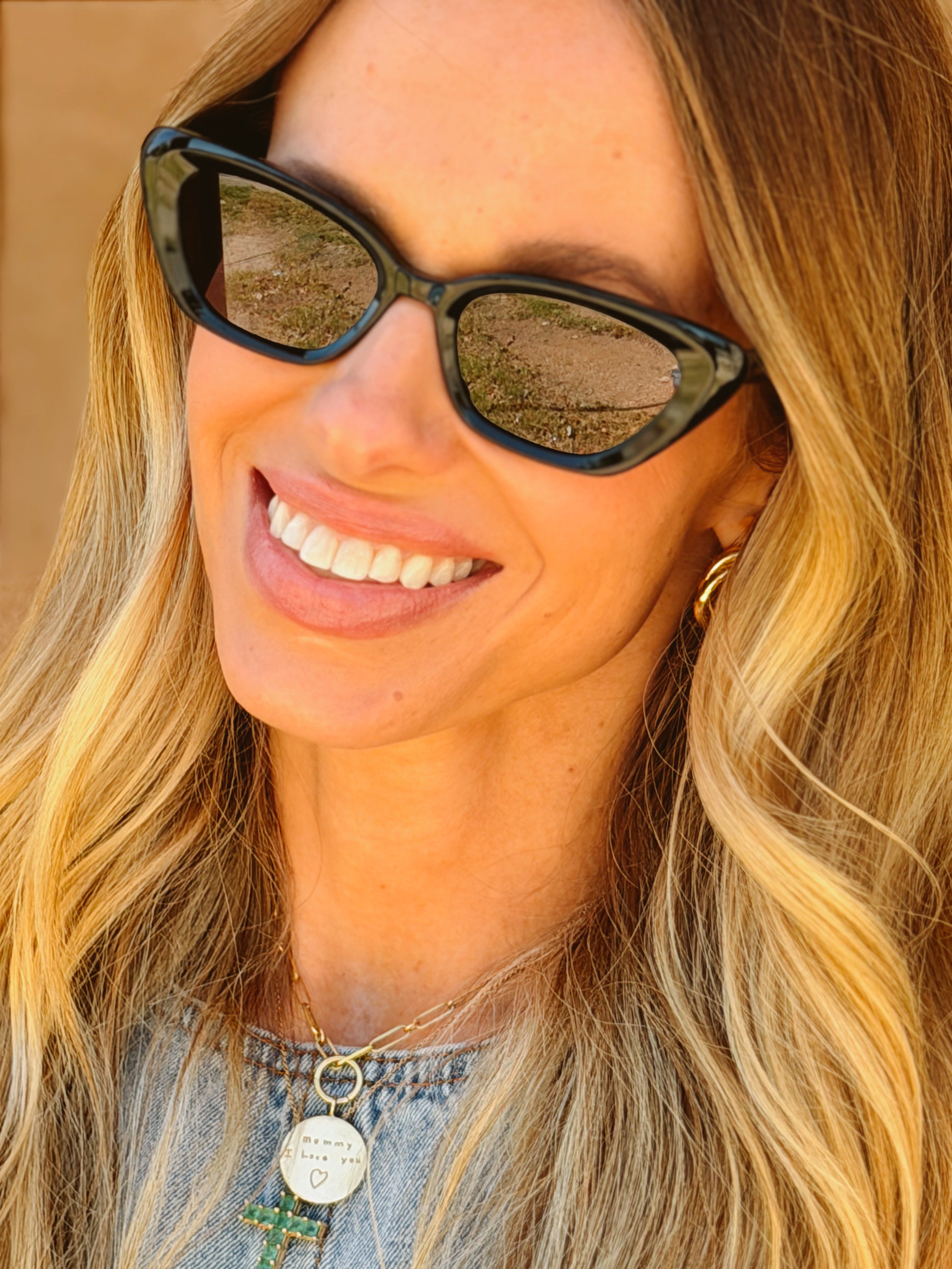 Freyrs | Mia Acetate Women's Sunglasses - Black