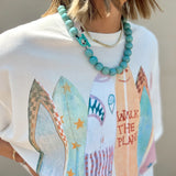 Sunshine Tienda | Seafoam Gumball Necklace