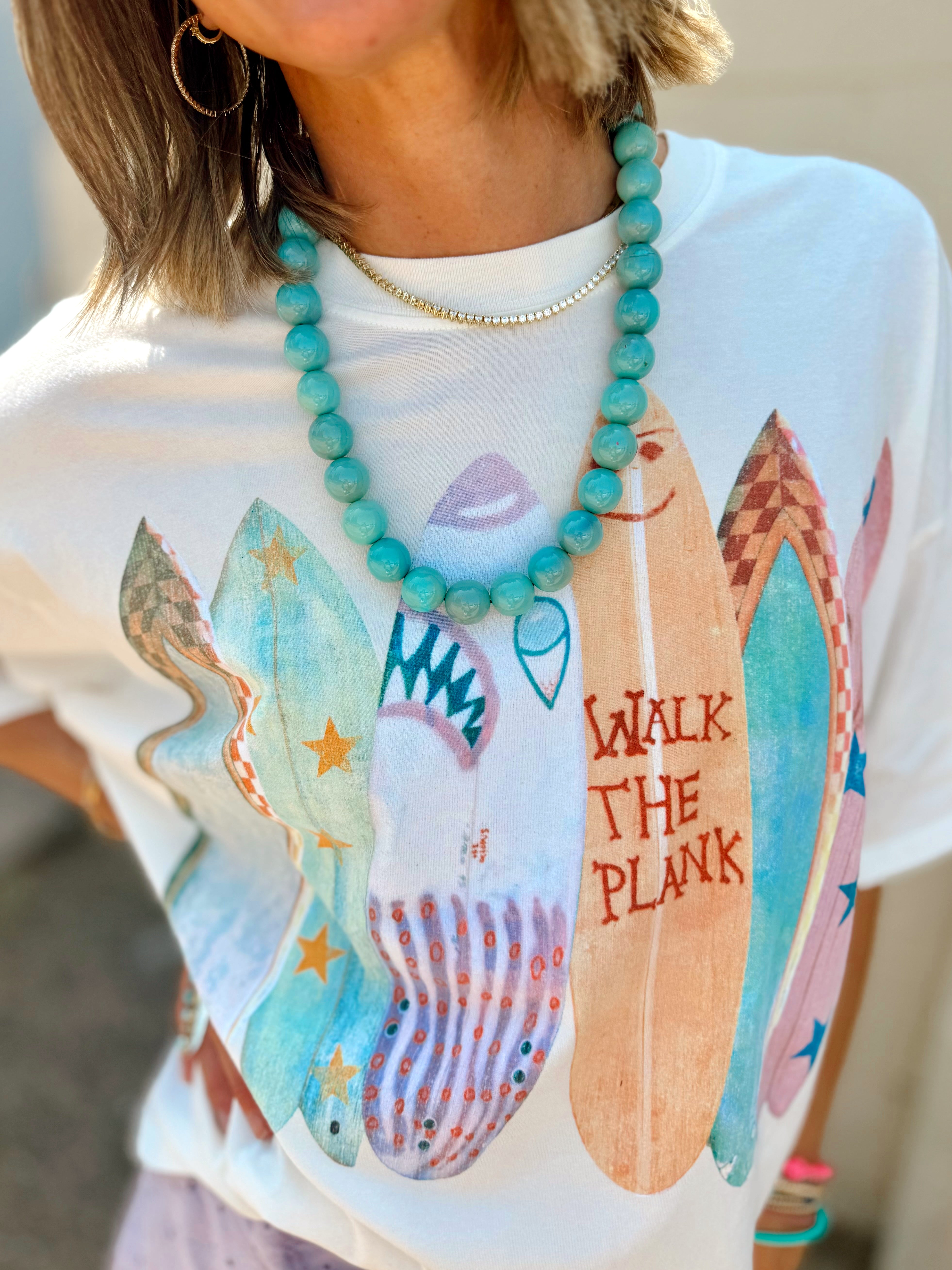 Sunshine Tienda | Seafoam Gumball Necklace