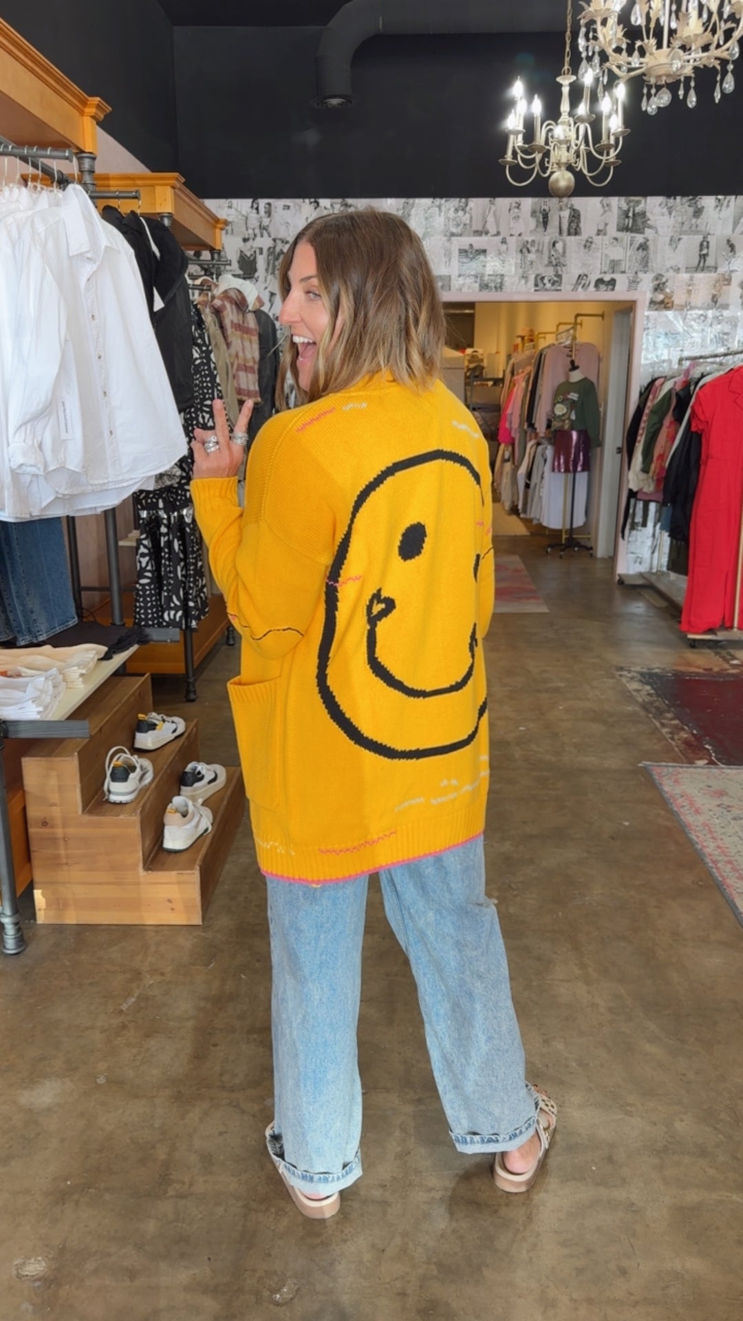 Kerri Rosenthal | Poppy Cardigan Smiley