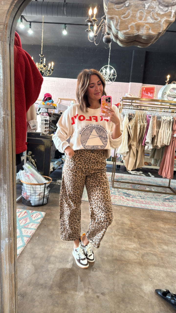 Daydreamer | Pink Floyd Dark Side Vintage Sweatshirt - Dirty White